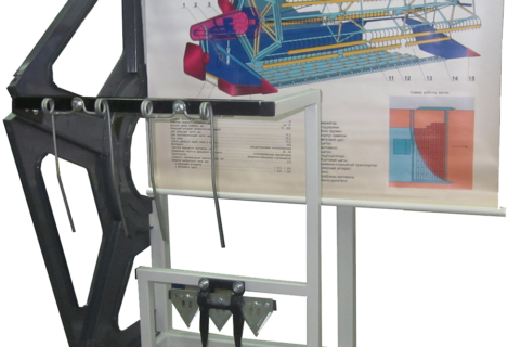 Стенд планшет Рабочие органы жатки ЖВН-6А