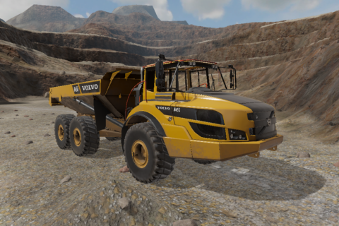 Стенд тренажер карьерный самосвал Volvo A45